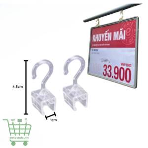 Móc treo khung bảng giá siêu thị