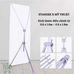 Standee X mỹ thuật, giá chữ X mỹ thuật