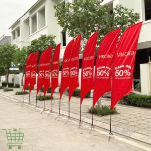 Cờ bãi biển, cờ phướn quảng cáo