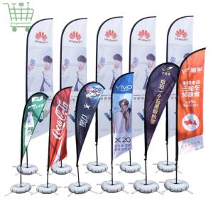 Cờ bãi biển có túi nước, cờ bãi biển quảng cáo