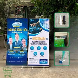 Standee cuốn nhôm cao cấp, giá cuốn nhôm tốt