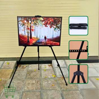 Kệ để tranh chữ A, giá vẽ chân 3 chân