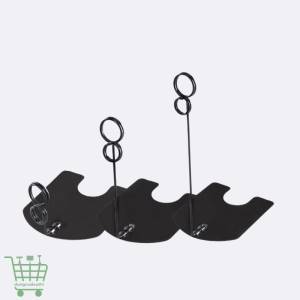 Kẹp inox số 8 đen, kẹp quảng cáo để bàn