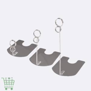 Kẹp inox số 8 bạc, kẹp quảng cáo để bàn